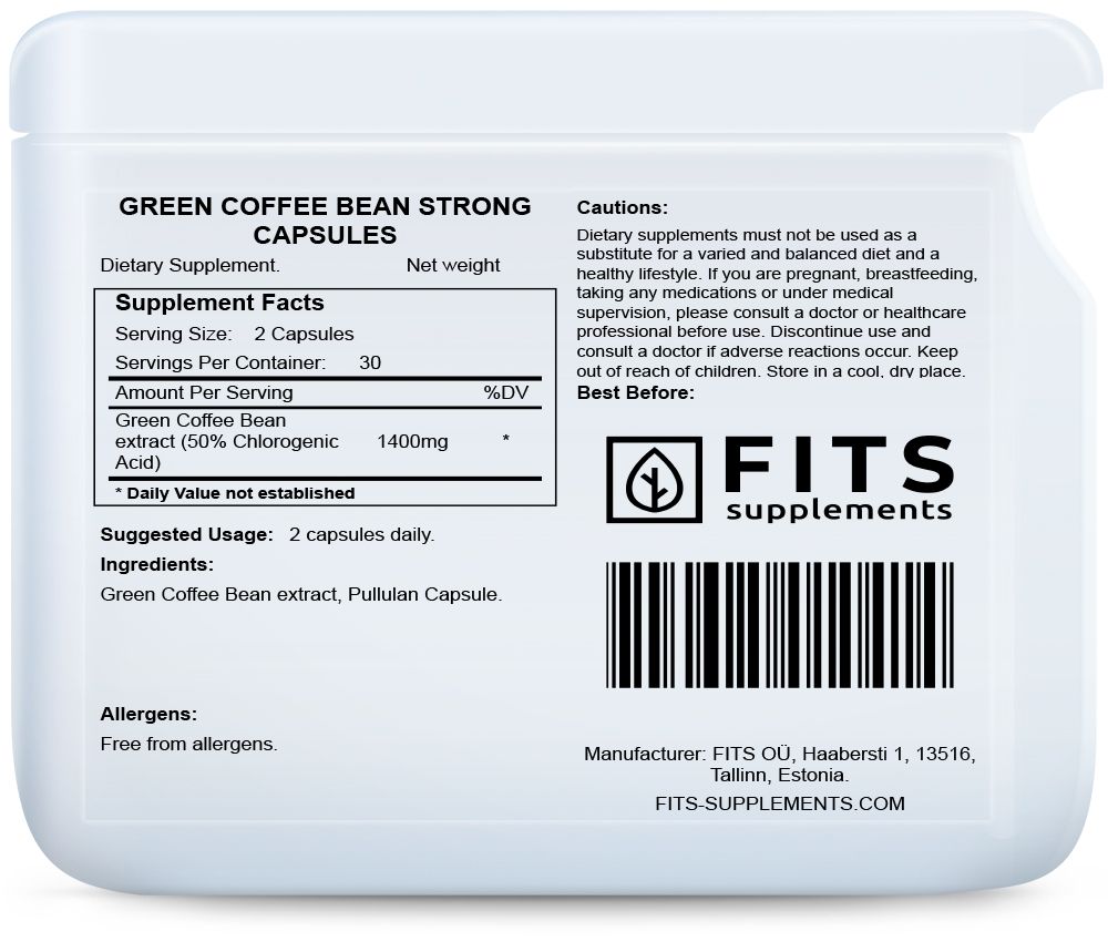 Green Coffee Bean Strong 60 gélules