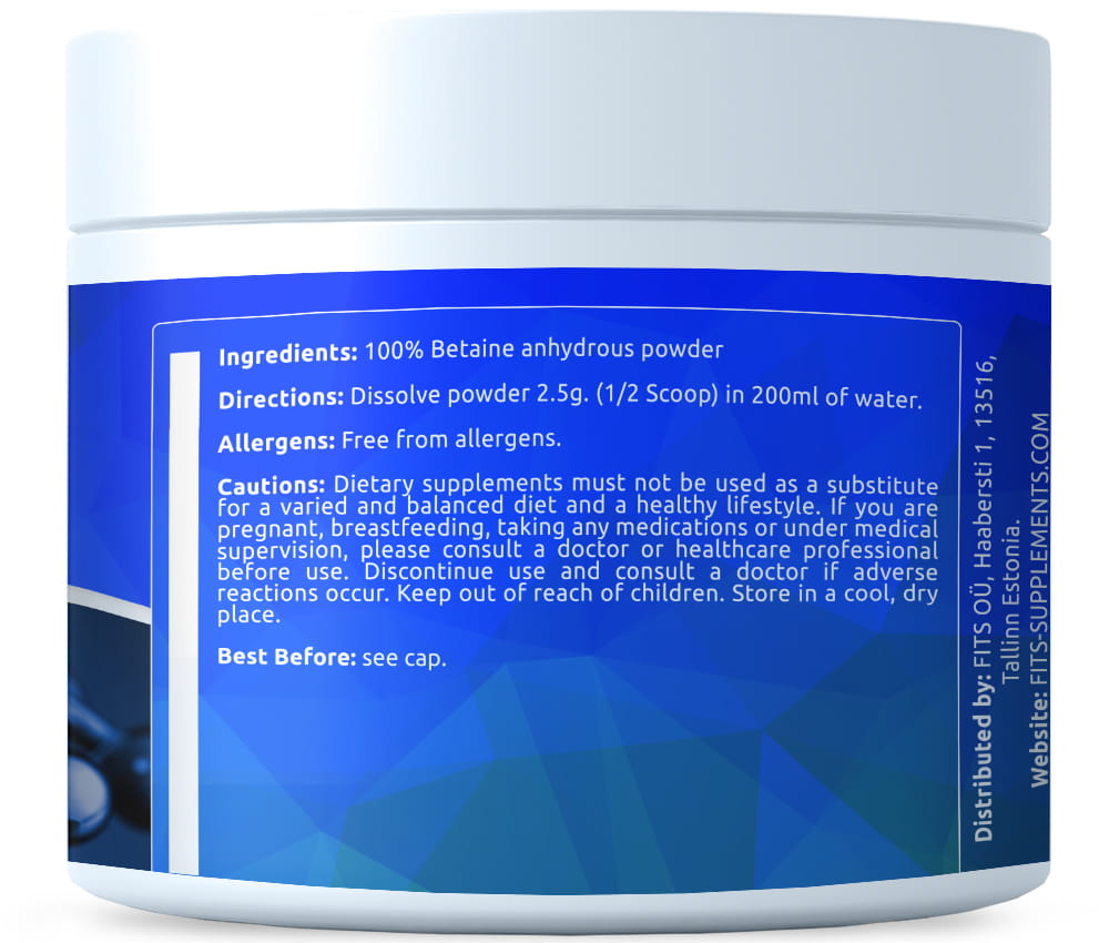 Betaine powder 200g - FITS Dietary Supplements