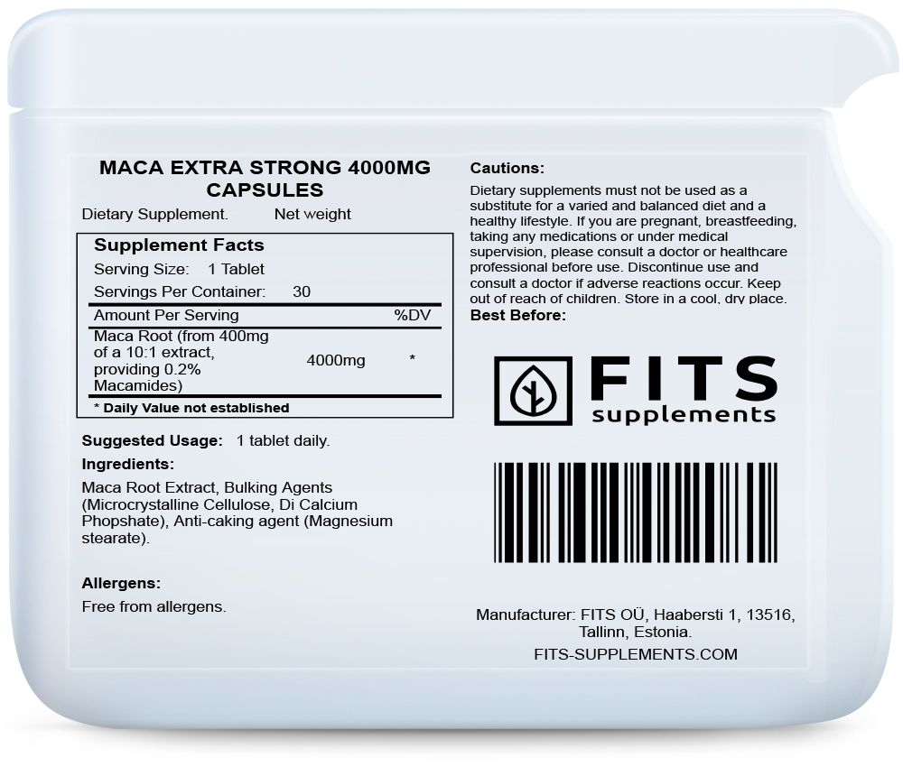 Maca Extra Forte 4000mg 30 gélules
