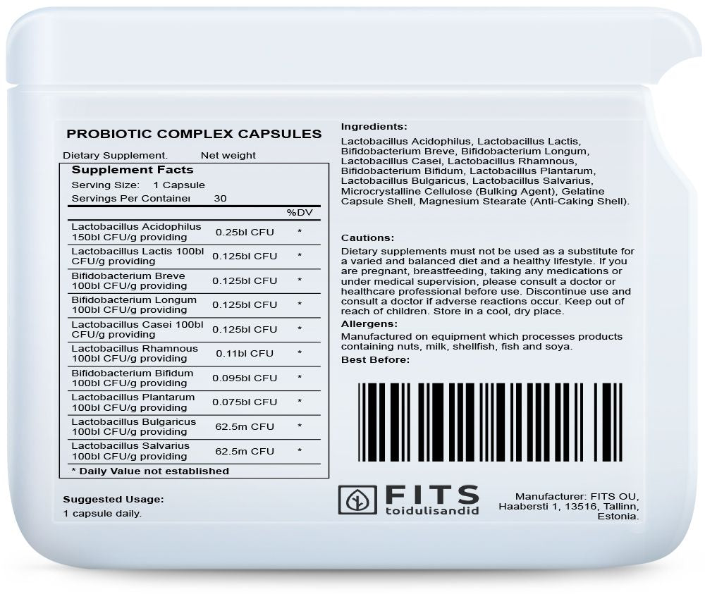 Complexe Probiotique 30 gélules