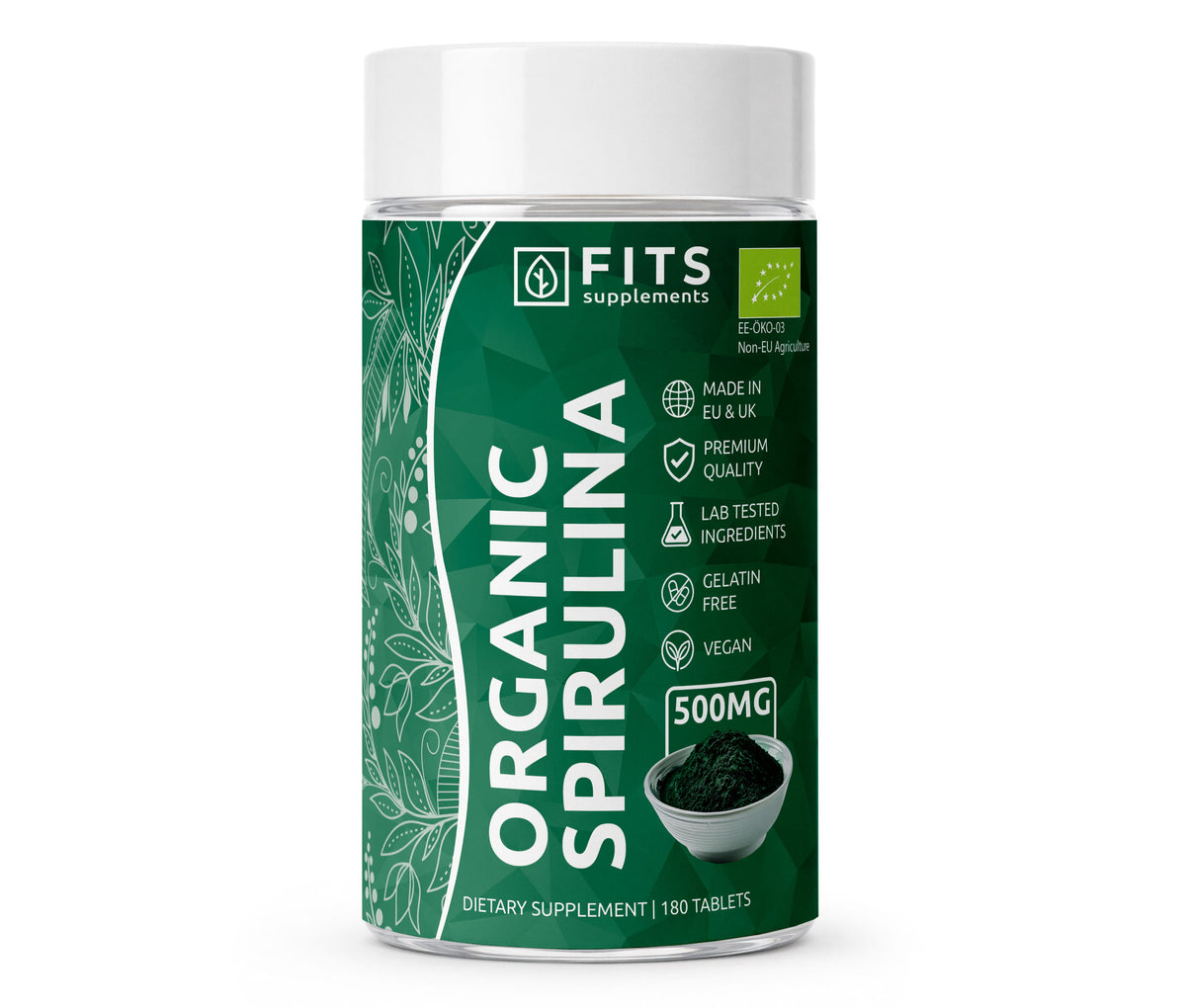 Spiruline 500mg 180 comprimés