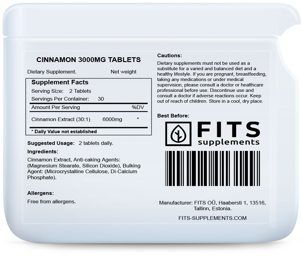 Cannelle 3000mg 60 comprimés