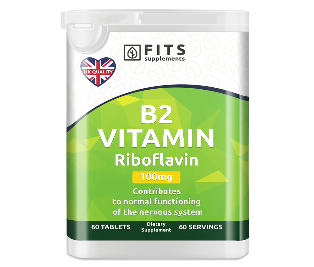 Vitamine B2 100mg (Riboflavine) 60 comprimés