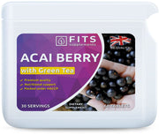 Acai Berry 2000mg and Green Tea 1350mg 60 tablets - FITS Dietary Supplements