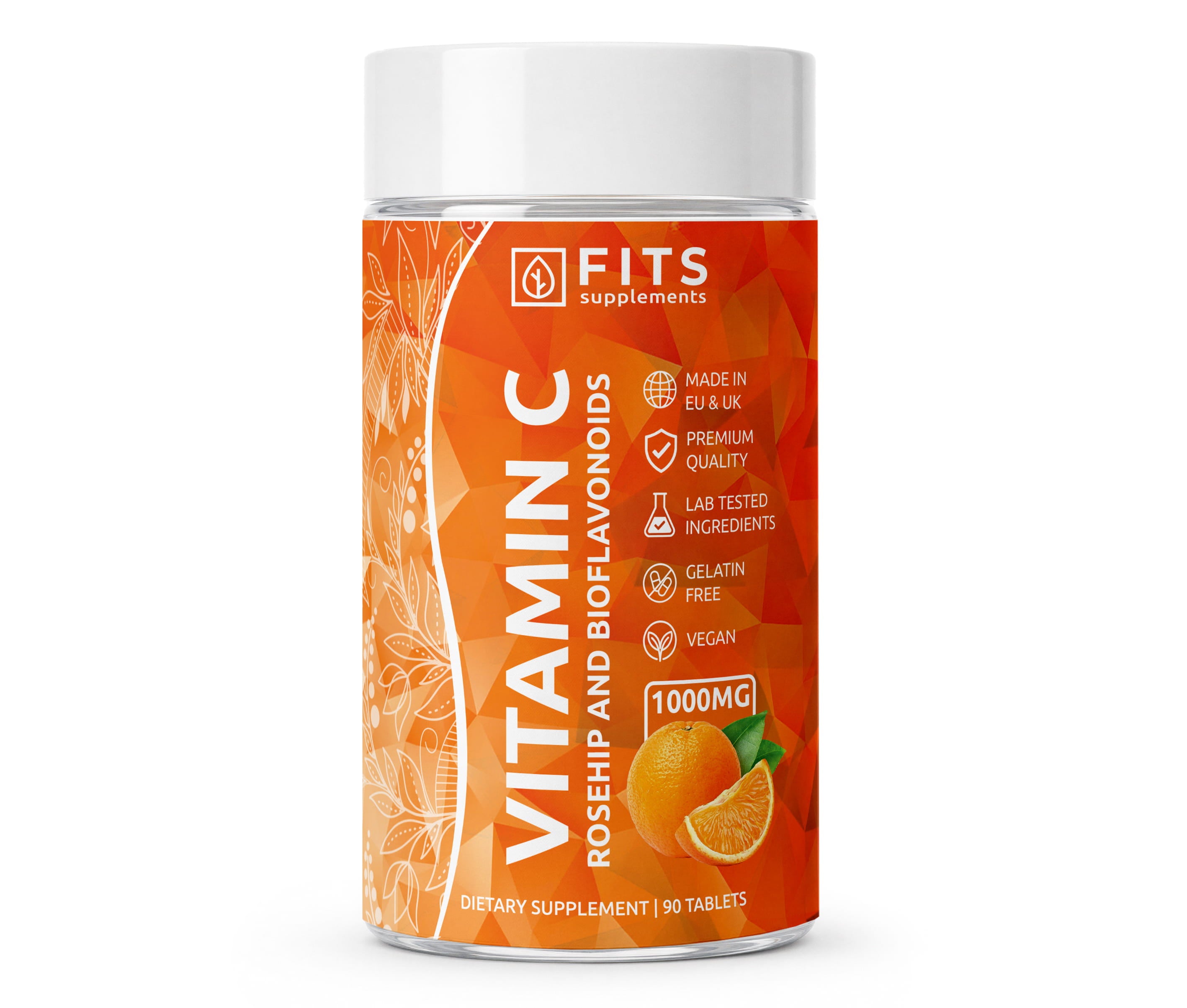 Vitamine C 1000mg avec Rose musquée et Bioflavonoïdes 90 comprimés
