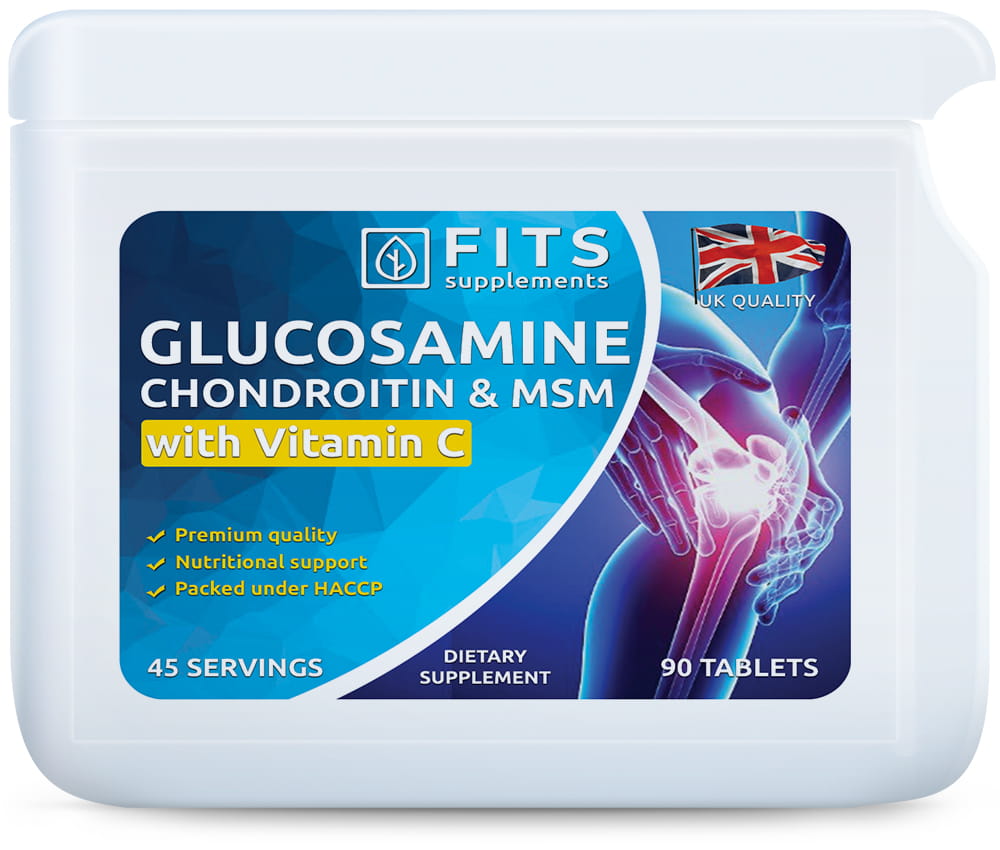 Glucosamine, Chondroitin, MSM and Vitamin C 90 tablets - FITS Dietary Supplements