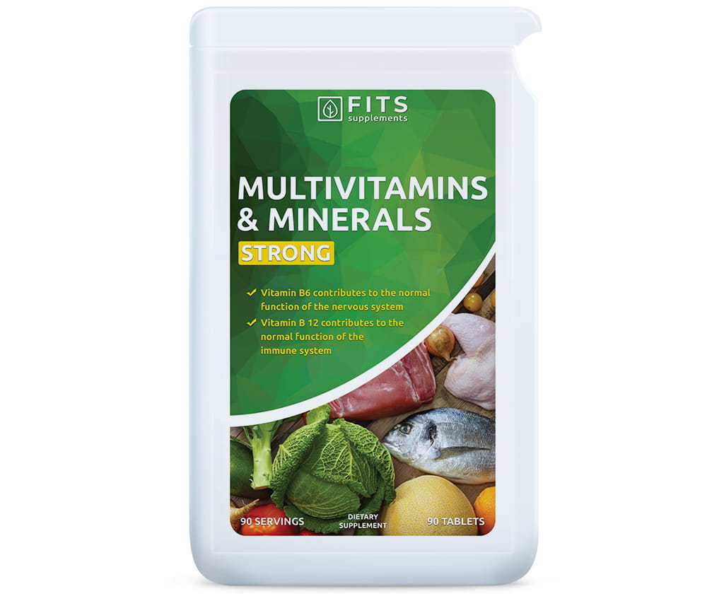 Multivitamin and Mineral Strong 90 tablets - FITS Dietary Supplements
