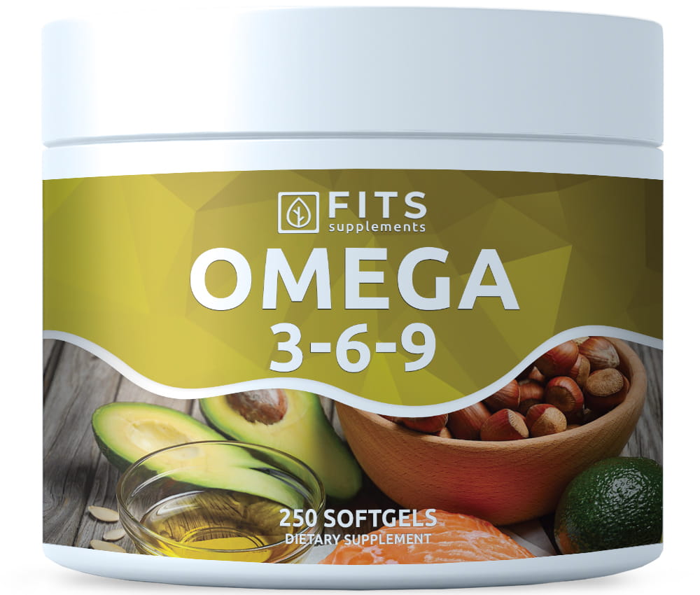 Omega 3-6-9 1000mg 250 softgels - FITS Dietary Supplements