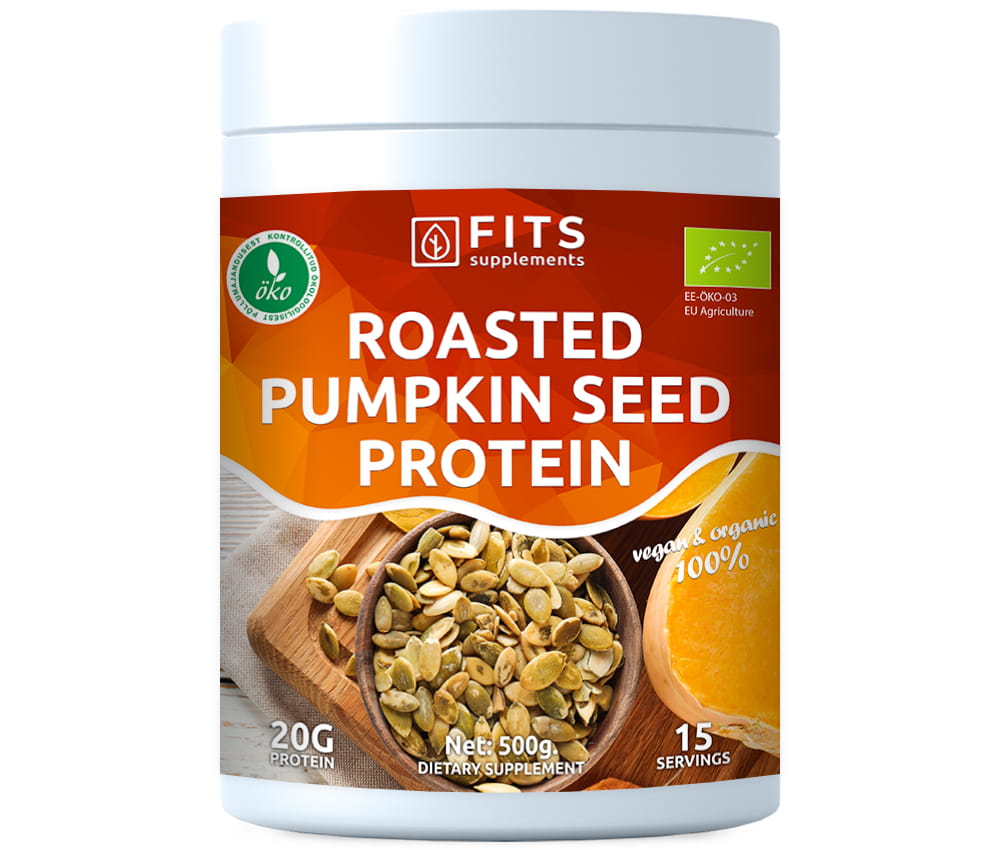 Organic Roasted Pumpkin Seed protein 500g - FITS Dietary Supplements