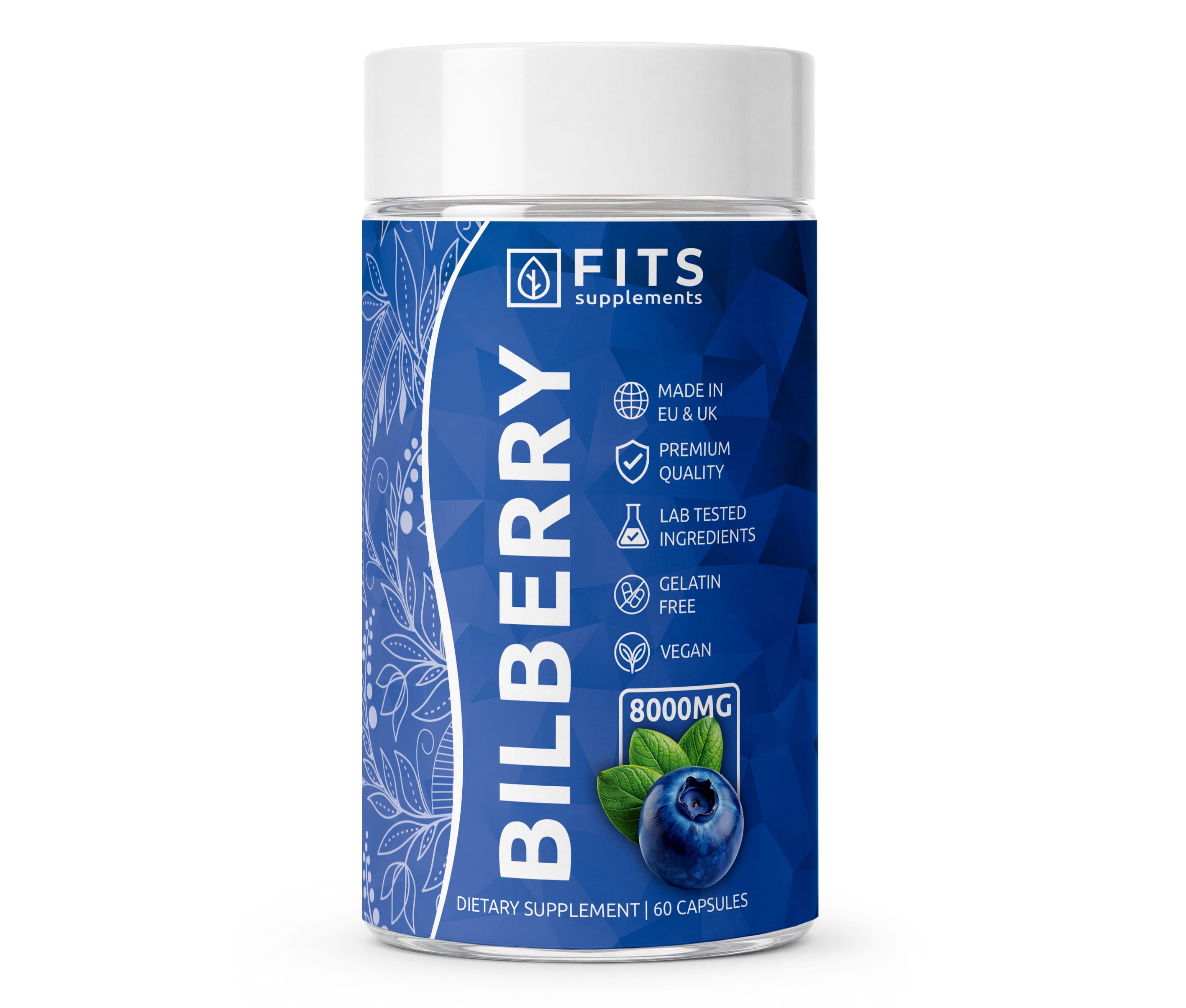 Bilberry Strong 8000mg 60 capsules