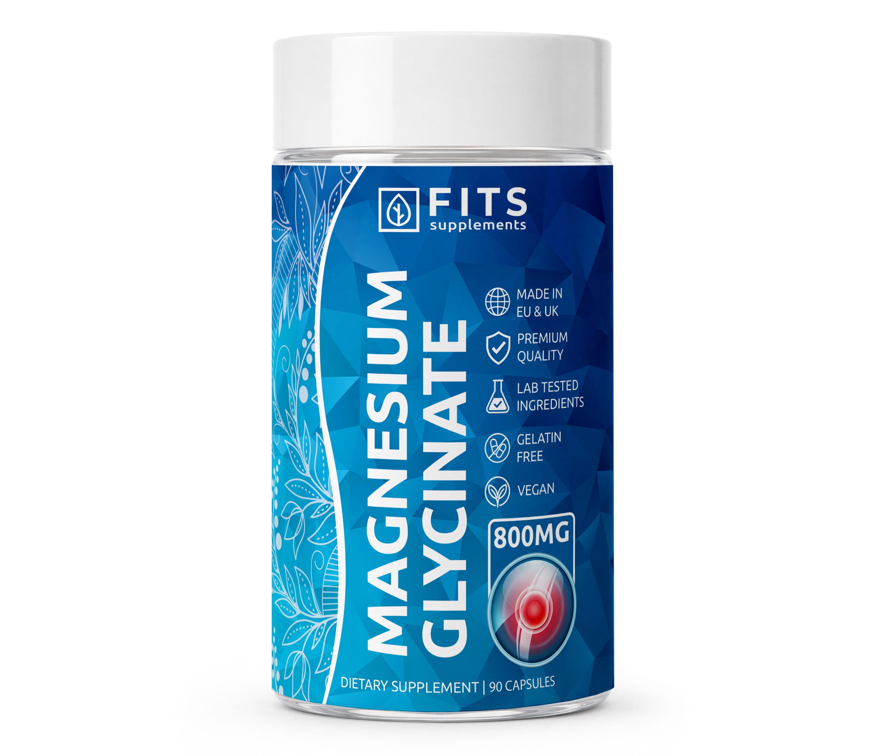 Magnesium Glycinate 800 mg 90 capsules
