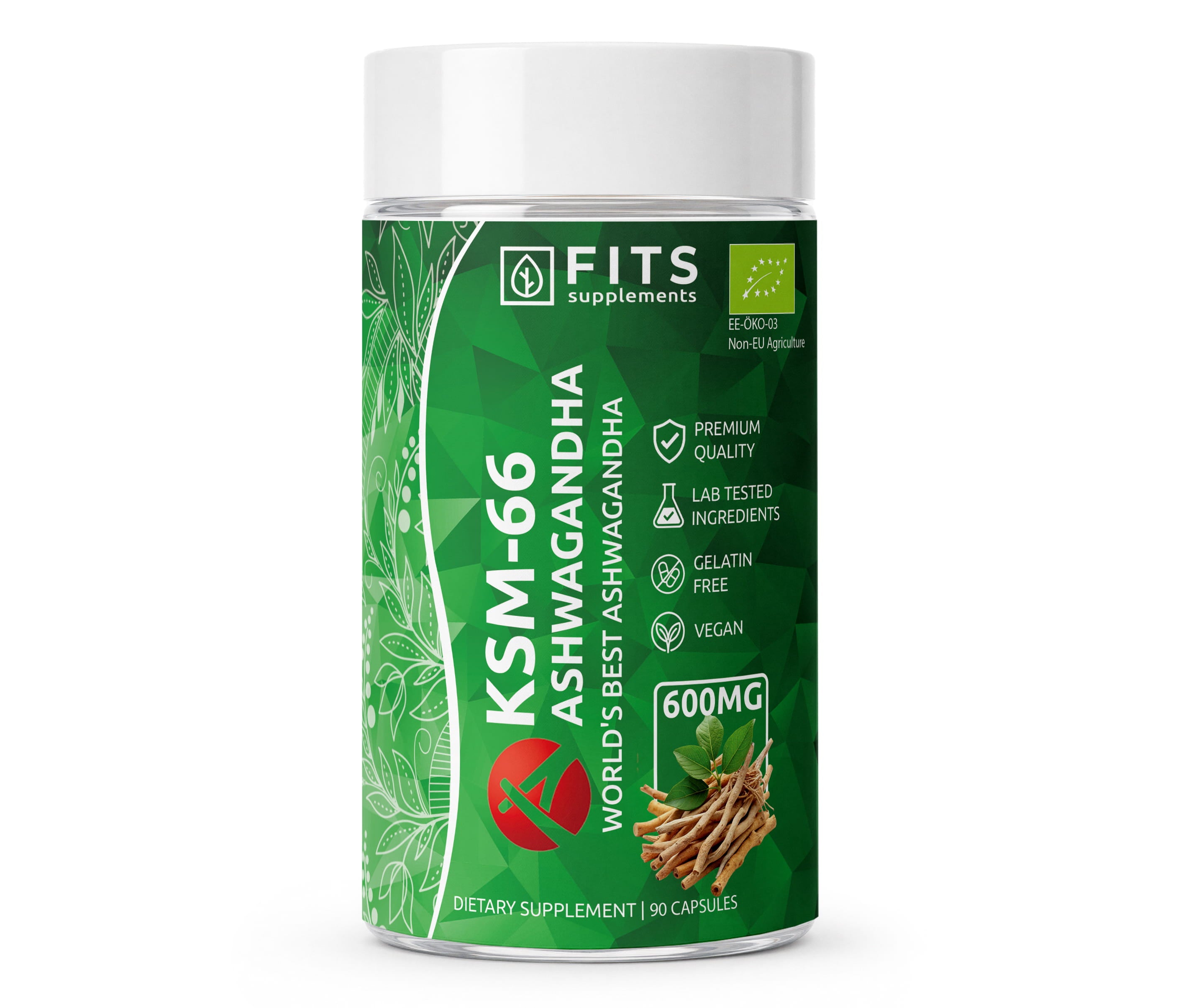 Ashwagandha Bio KSM-66 600mg 90 gélules