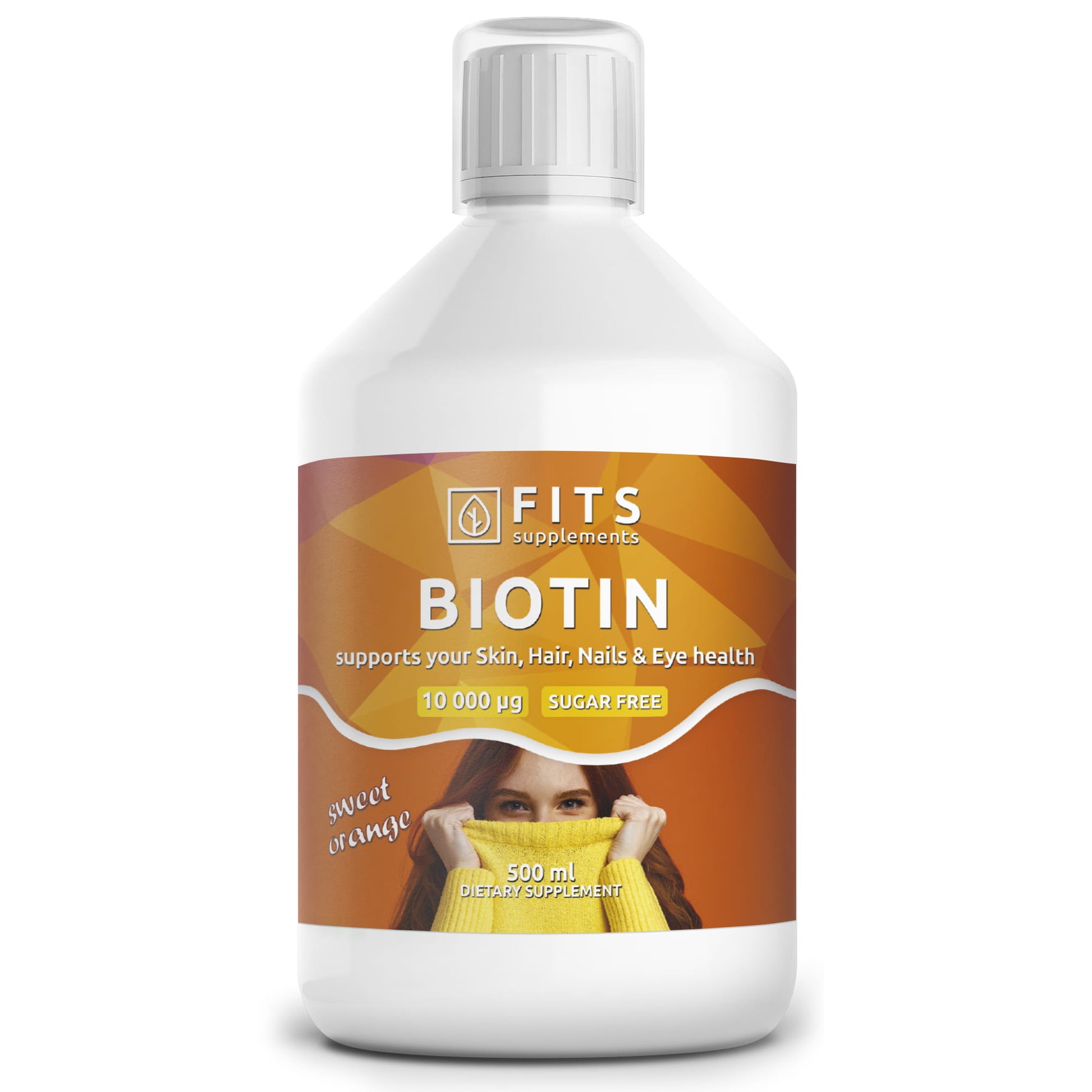 Liquid Biotin 10000 mcg sugar free 500ml - FITS Dietary Supplements
