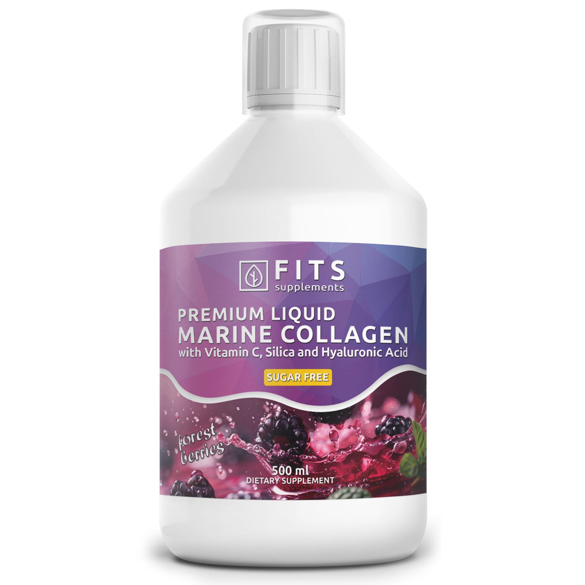 Liquid Premium Marine Collagen 10000mg sugar free 500ml - FITS Dietary Supplements
