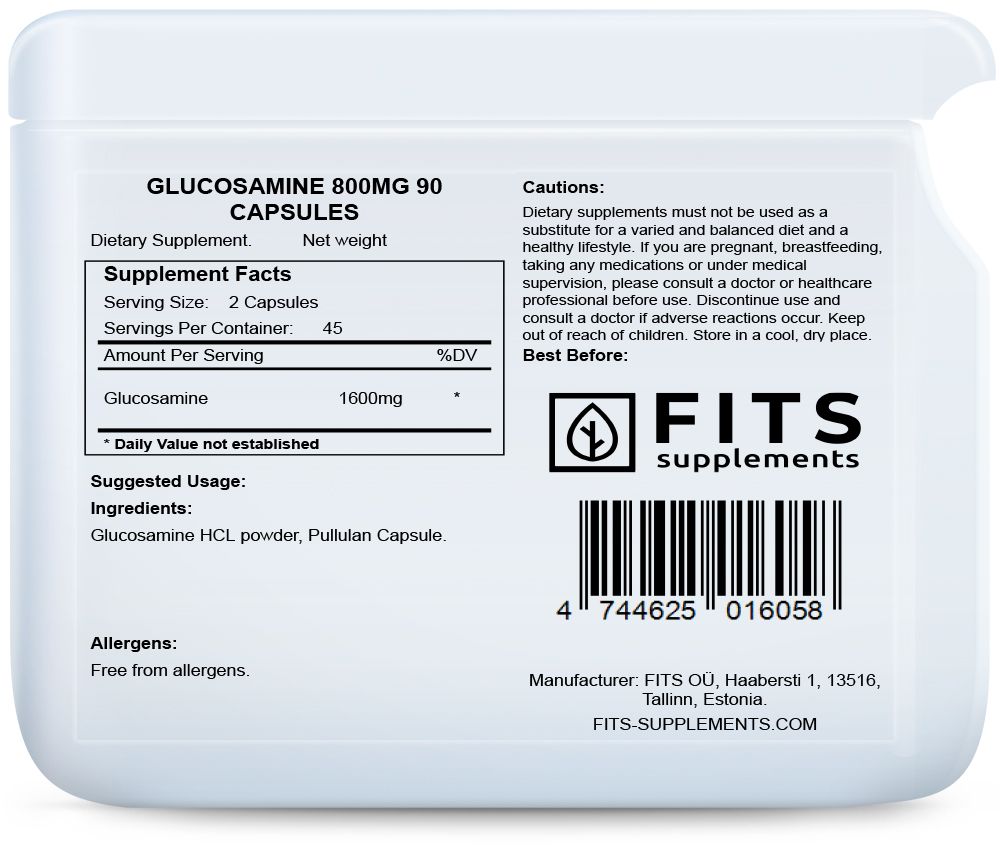 Glucosamine 800mg 90 gélules