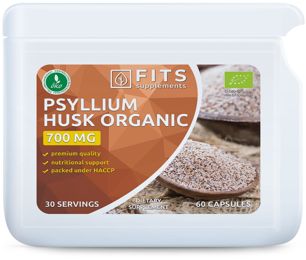 Psyllium Husk Organic 700mg capsules