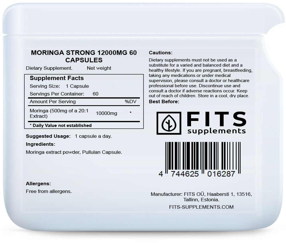 Moringa Strong 12000mg 60 gélules