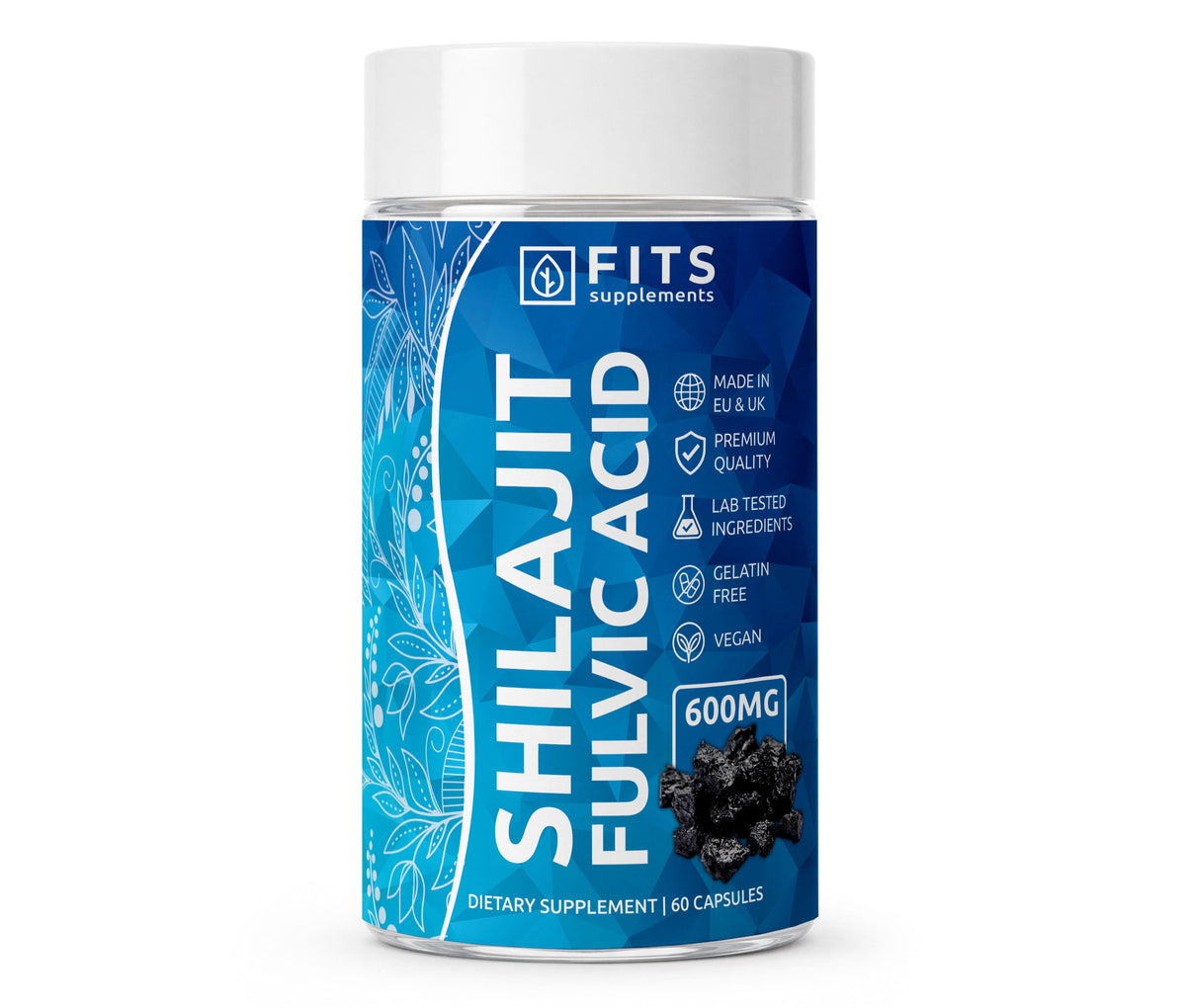 Shilajit Acide fulvique 600mg 60 gélules