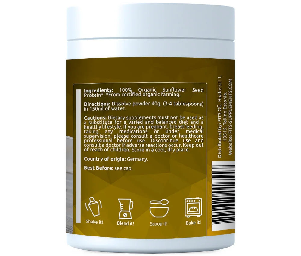 Organic Sunflower protein 500g