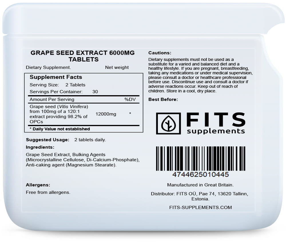 Grapefruit Pectin Fibre 300mg 60 capsules - FITS Dietary Supplements